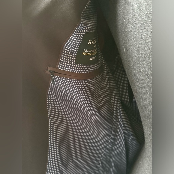 Haggar premium stretch signature blazer slim fit size 36 regular nwt - Picture 5 of 9